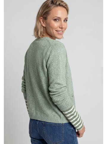 Olsen Strickcardigan in Moss Green Melange