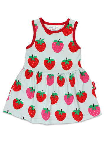 Toby Tiger Sommerkleid mit Erdbeer Print in rot