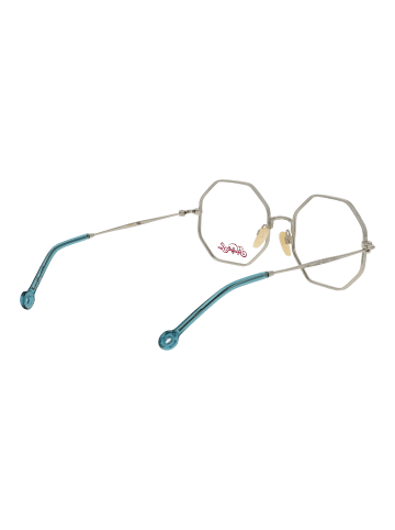 Hally & Son Frauen Gestelle mit Sonnenbrillen-Clips Geometrisch Silber