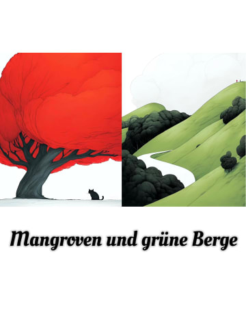 ARTNANAS Mini Malen nach Zahlen Set-"Grüne Bergmangrove"