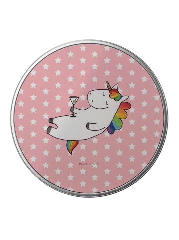 Mr. & Mrs. Panda Blechdose Einhorn Blümchentail ohne Spruch in Rot Pastell