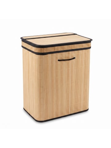NUXIO Wäschekorb aus Bambus, 100 L in Beige, (B) 34 x (H) 60 x (L) 55 cm