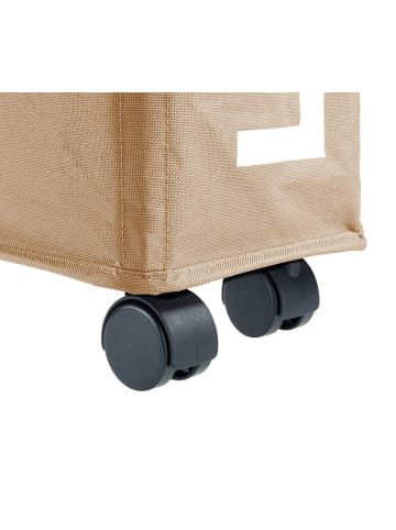 Wenko CORNO Wäschekorb, Behälter 43 l - Farbe taupe in Beige, 40 x 60 x 18 cm