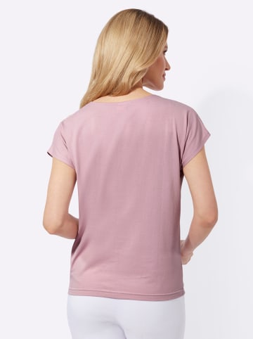 Sieh an! Rundhalsshirt in mauve