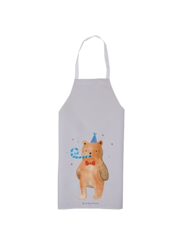 Mr. & Mrs. Panda Schürze Bär Geburtstag ohne Spruch in Grau Pastell