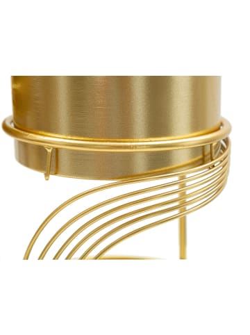 Mauro Ferretti Goldene Metall-Pflanztöpfe, 2er-Set, Ø 23x35-20x30 cm