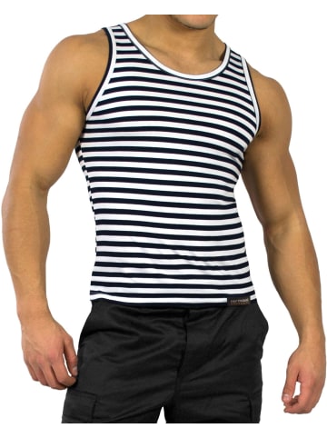 Normani Outdoor Sports Marine Tank-Top Wolgadelta in Marine/Weiß