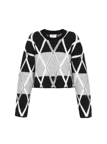 IZIA Women Sweater in black grey