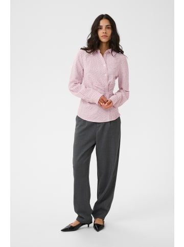 Kaffe Langarm - Hemd KAiris Tight fit in Light Pink Check