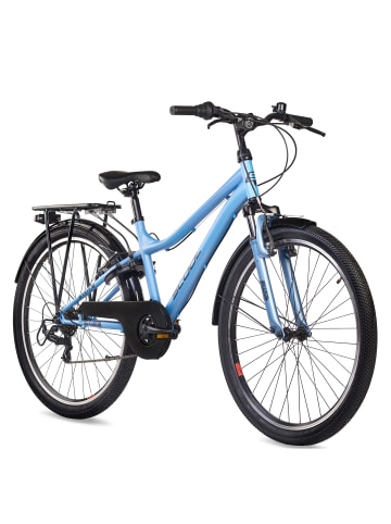 S'COOL Kinderfahrrad - troX 26 Zoll 6-Gang | ab 10 Jahre - Blue/Lime