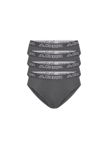 Kappa Kappa 4er Set Herren Slip in 4xAnthrazit