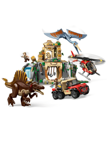 LEGO Spinosaurier & Quetzalcoatlus: Hubschrauber-Einsatz in Mehrfarbig ab 8 Jahre
