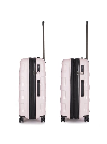 Stratic Straw + 4-Rollen Trolley 65 cm in rose