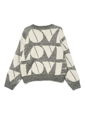Vero Moda Girl Strickpullover in Medium Grey Melange