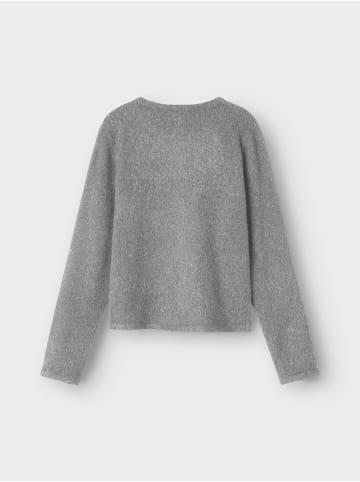 name it Strickjacke NKFSALUNA LS KNIT CARD in grey melange