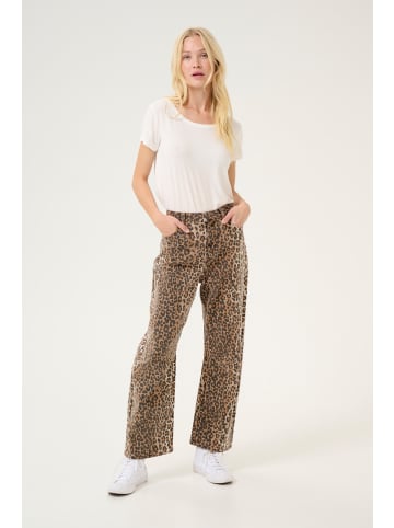 CULTURE Casual Hose CUaliena Relaxed fit in Leopard
