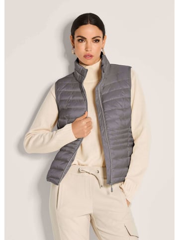 MADELEINE Verkürzte Steppweste für Damen in bleigrau