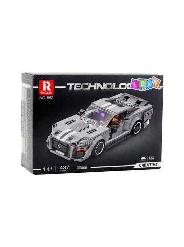 Reobrix GT500 Sportwagen Bausteine Grau 476 Teile Set