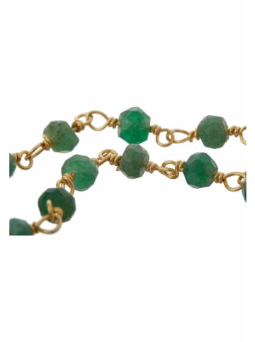 Gemshine Armband Smaragd in gold coloured