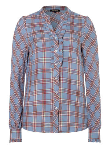 More & More Karobluse in small woven check blue