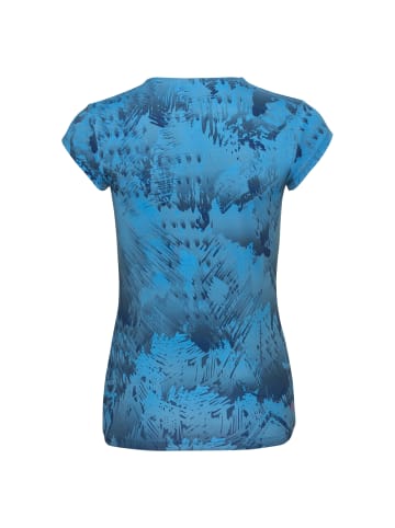 BIDI BADU Belle 2.0 Tech V-Neck Tee - darkblue/turquoise (FA19) in dunkelblau/türkis