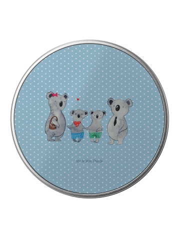 Mr. & Mrs. Panda Kaffeedose Koala Familie zwei ohne Spruch in Blau Pastell