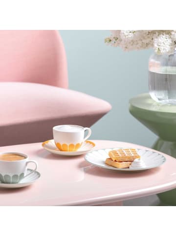 Villeroy & Boch 6er Set Frühstücksteller Fleur Couleur in ø 21,2 cm in Vert
