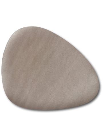 Zeller Tischset aus synthetischem Leder, taupe in Braun, 34 x 42 cm