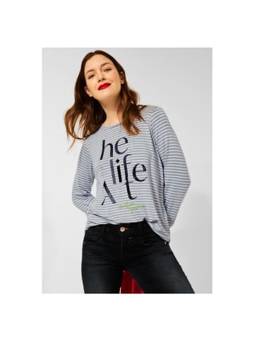 Street One Langarmshirt in dark vintage blue