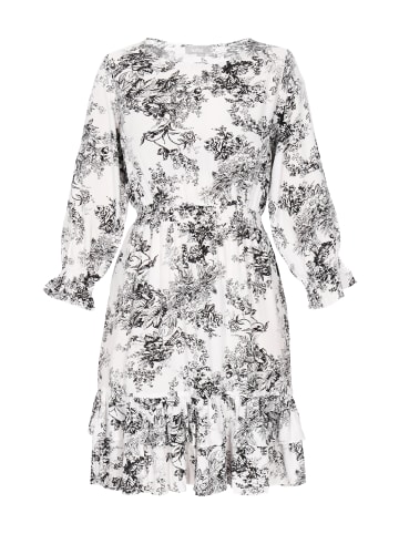 Usha Women Dress in white black