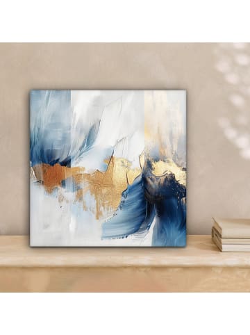 MuchoWow Leinwand Bilder Abstrakt gold