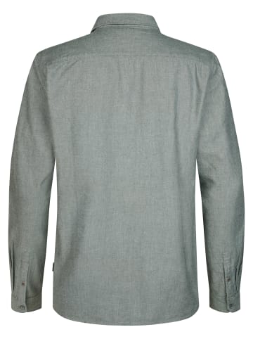 Petrol Industries Langarmhemd aus Twill ironstate in Grün