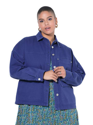 Studio Untold Hemdbluse in taubenblau