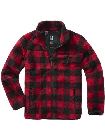 Brandit Fleecejacke/Fleecepullover "Teddyfleece Jacket" in Rot