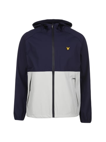 Lyle & Scott Kapuzenjacke Energy Trainingsjacke in dunkelblau / weiß