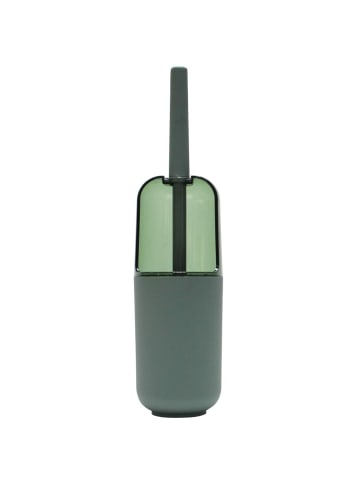 Douceur d’Intérieur Toilettenbürste mit Kunststoff-Behälter, khaki in Grün, Ø 10 x (H) 37,5 cm