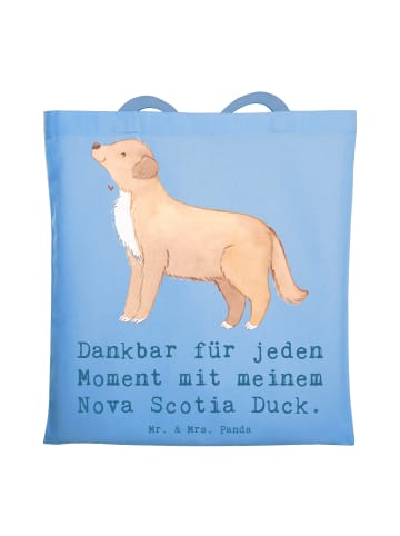 Mr. & Mrs. Panda Badetasche Nova Scotia Duck Moment mit Spruch in Sky Blue