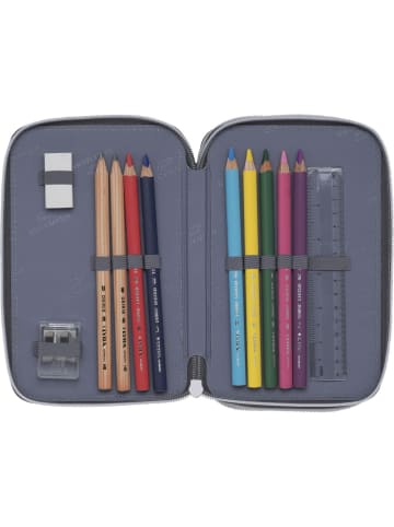 BECKMANN Triple Decker Etui gefüllt Game On in Grau
