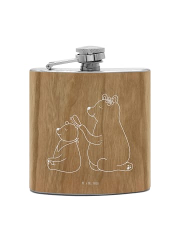 Mr. & Mrs. Panda Flachmann Bär Kind ohne Spruch in Braun