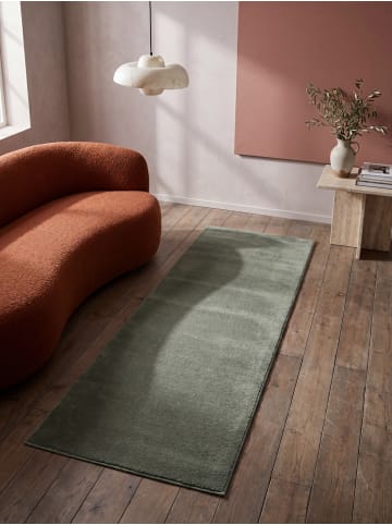 KADIMA DESIGN Teppichläufer Uni Antirutsch weich wohnlich Wohnzimmer
