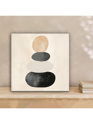 MuchoWow Leinwand Bilder Taupe