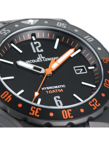 Jacques Lemans Uhr in Schwarz