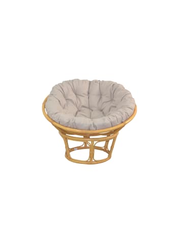 möbel-direkt Papasansessel Sessel mit Kissen in beige