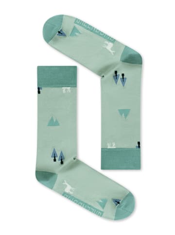 GreenBomb Socks Deer Forest in Mix