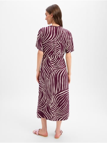 Street One Freizeitkleid in aubergine ecru - 0001