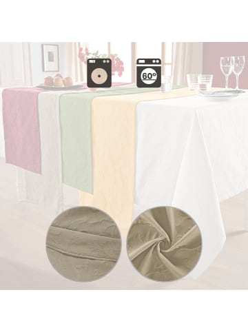 Erwin Müller Jacquard Tischdecke Düsseldorf in beige