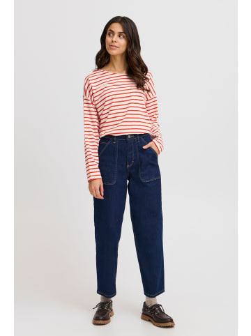 Fransa Langarm-Shirt FRSIVA Loose fit in Poinsettia mix