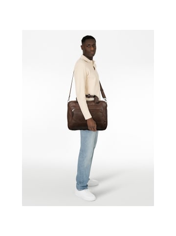 Camel Active Traces Aktentasche Leder 39 cm Laptopfach in brown