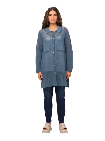 Ulla Popken Strickjacke in petrolblau