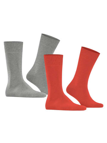 Burlington Socken 2er Pack in Rot (Wildfire)